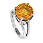 Citrine 925 Sterling Silver Ring Jewelry Size-21 SR01043