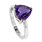 Amethyst 925 Sterling Silver Ring Jewelry Size-18 SR01051