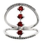 Hessonite Garnet and Hessonite Garnet 925 Sterling Silver Ring Jewelry Size-20 SR01053