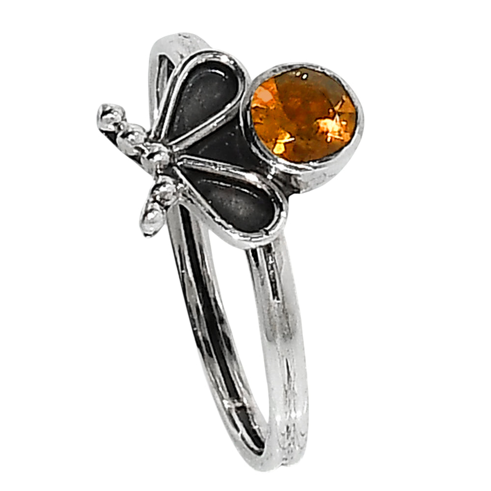 Citrine 925 Sterling Silver Ring Jewelry Size-16 SR01062