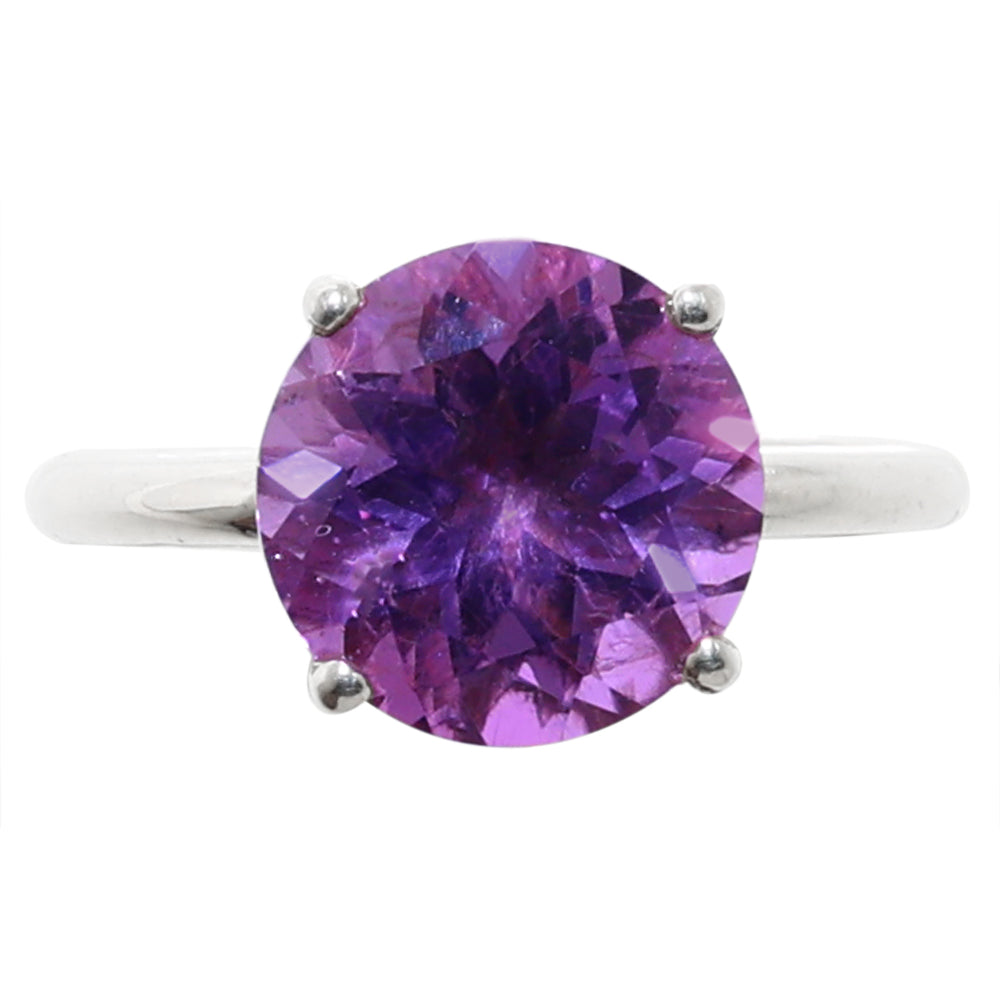Amethyst 925 Sterling Silver Ring Jewelry Size-12 SR01071