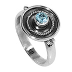 Sky Blue Topaz 925 Sterling Silver Ring Jewelry Size-13 SR01074