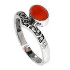 Carnelian 925 Sterling Silver Ring Jewelry Size-20 SR01083