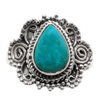 Peruvian Opalina 925 Sterling Silver Ring Jewelry Size-13 SR01099