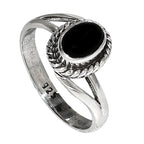 Black Onyx 925 Sterling Silver Ring Jewelry Size-13 SR01102