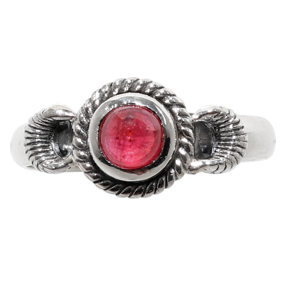 Ruby 925 Sterling Silver Ring Jewelry Size-18 SR01105