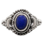 Lapis Lazuli 925 Sterling Silver Ring Jewelry Size-14 SR01109