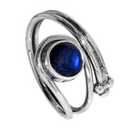 Blue Labradorite 925 Sterling Silver Ring Jewelry Size-17 SR01113