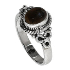 Black Onyx 925 Sterling Silver Ring Jewelry Size-16 SR01116