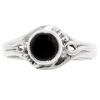 Black Onyx 925 Sterling Silver Ring Jewelry Size-13 SR01130