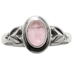 Rose Quartz 925 Sterling Silver Ring Jewelry Size-17 SR01142