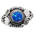 Fire Opal 925 Sterling Silver Ring Jewelry Size-14 SR01143