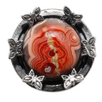 Butterfly - Laguna Lace Agate 925 Sterling Silver Ring Jewelry Size-13 SR01145