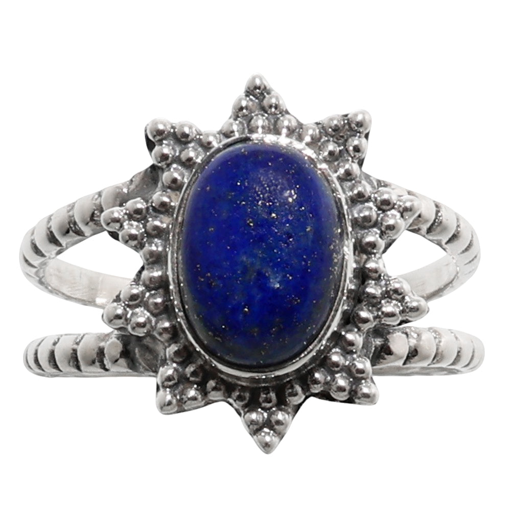 Lapis Lazuli 925 Sterling Silver Ring Jewelry Size-12 SR01147
