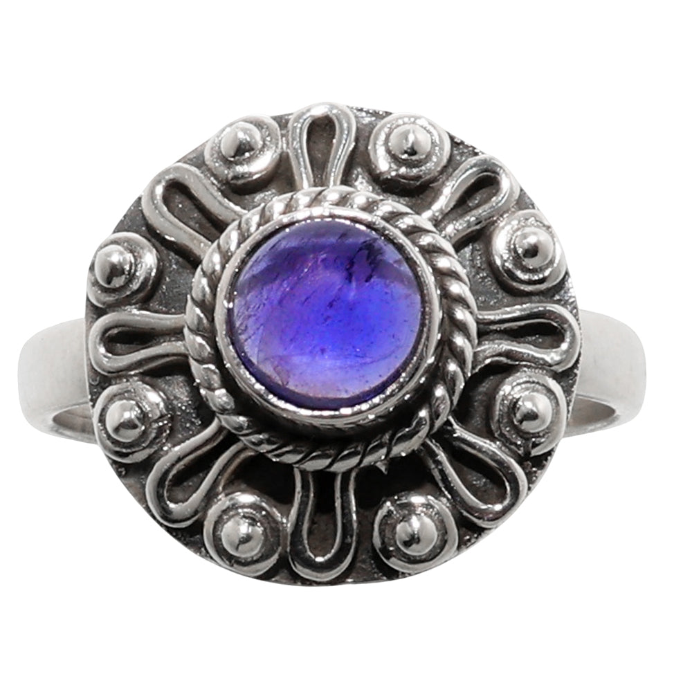 Tanzanite 925 Sterling Silver Ring Jewelry Size-14 SR01149