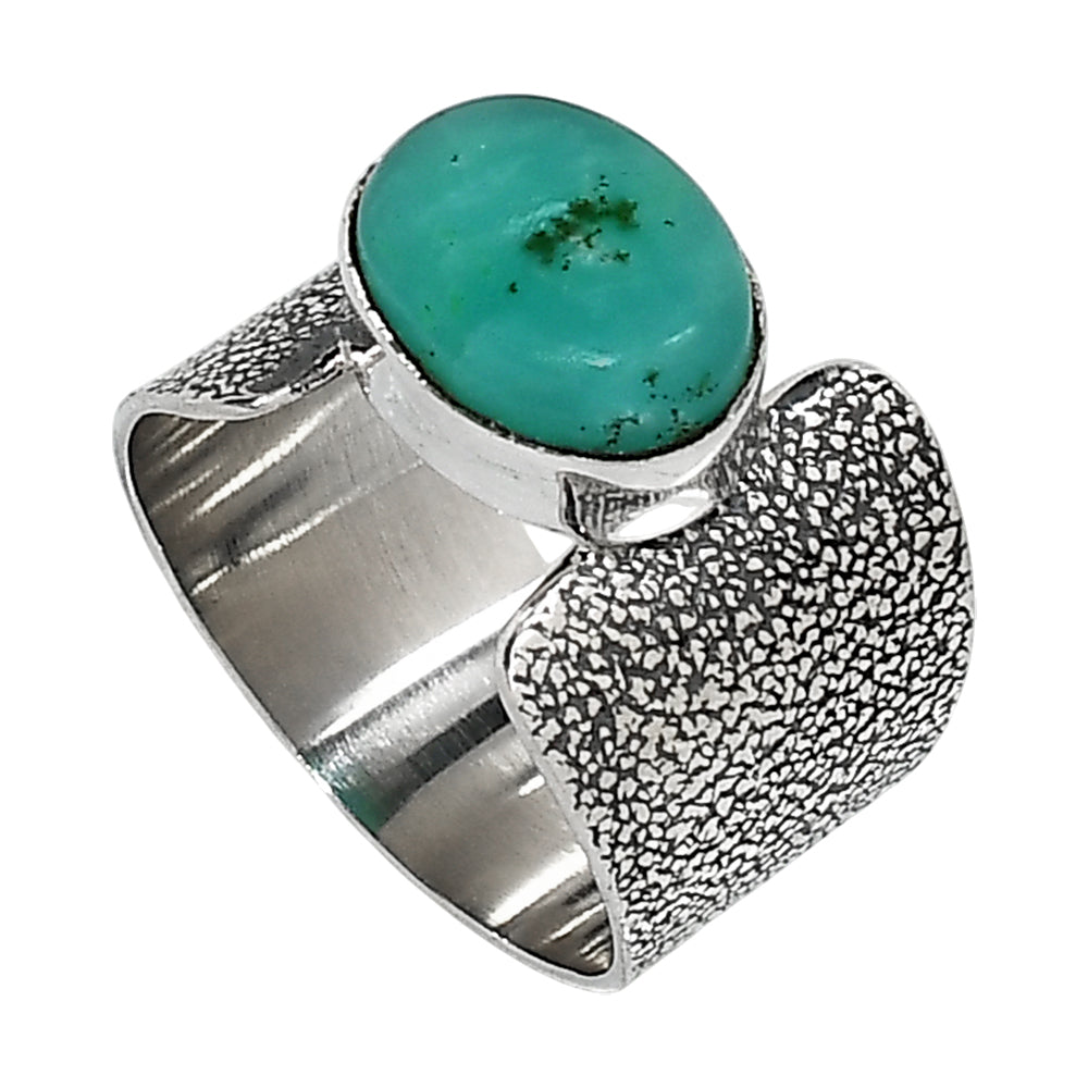 Paraiba Amazonite 925 Sterling Silver Ring Jewelry Size-14 SR01158