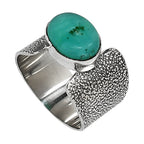 Paraiba Amazonite 925 Sterling Silver Ring Jewelry Size-14 SR01158