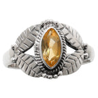Citrine 925 Sterling Silver Ring Jewelry Size-16 SR01164