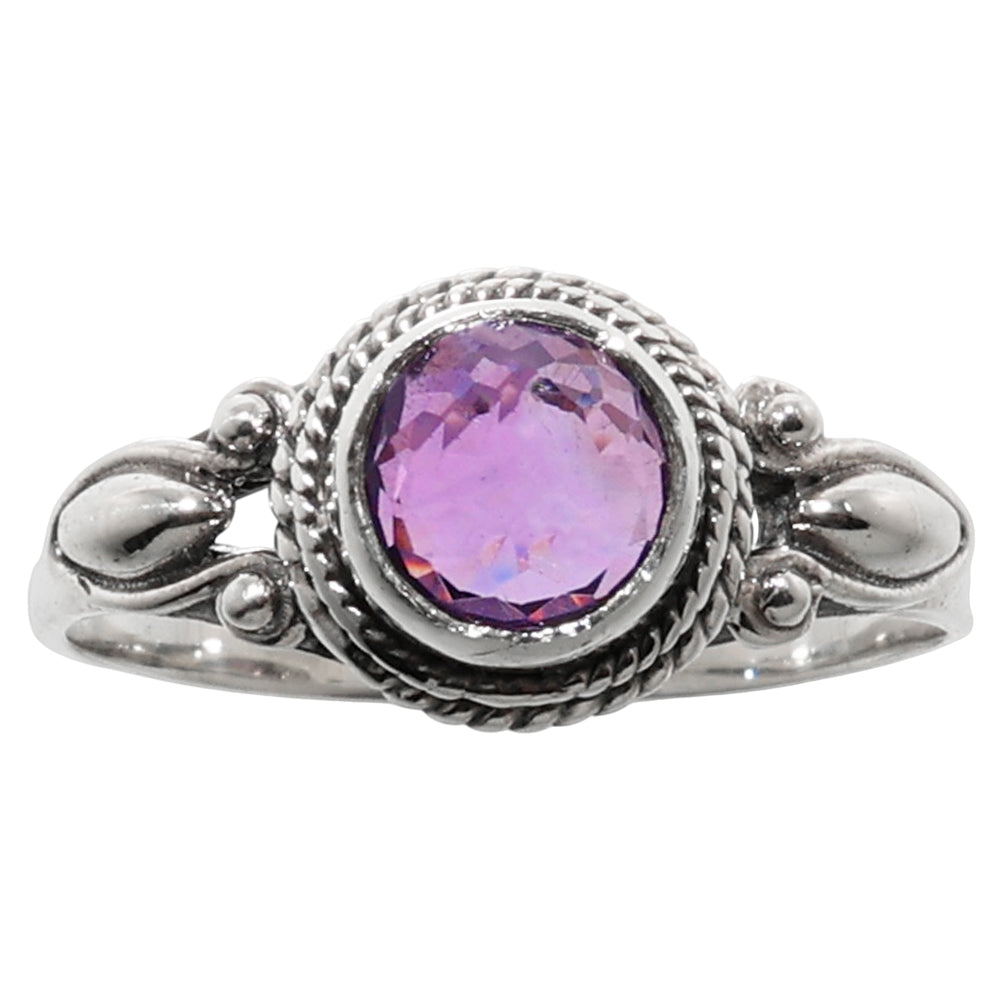 Amethyst 925 Sterling Silver Ring Jewelry Size-14 SR01165