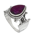 Ruby-Zoisite 925 Sterling Silver Ring Jewelry Size-16 SR01176