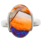 Spiny Oyster Turquoise 925 Sterling Silver Ring Jewelry Size-22 SR01184