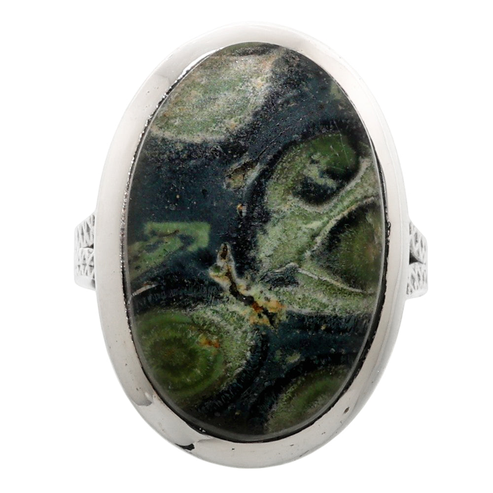 Star Galaxy Jasper 925 Sterling Silver Ring Jewelry Size-16 SR01191