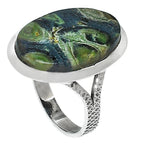 Star Galaxy Jasper 925 Sterling Silver Ring Jewelry Size-16 SR01191