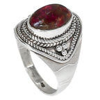 Russian Eudialyte 925 Sterling Silver Ring Jewelry Size-16 SR01192