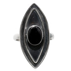 Black Onyx 925 Sterling Silver Ring Jewelry Size-20 SR01201