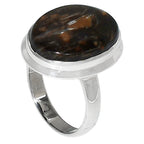 Tube Agate 925 Sterling Silver Ring Jewelry Size-16 SR01202