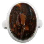 Tube Agate 925 Sterling Silver Ring Jewelry Size-16 SR01202