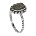 Aquamarine Rough 925 Sterling Silver Ring Jewelry Size-14 SR01203