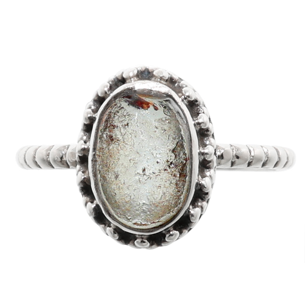 Aquamarine Rough 925 Sterling Silver Ring Jewelry Size-14 SR01203