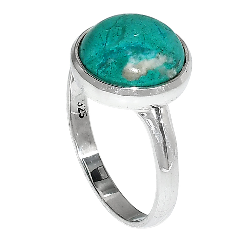 Peruvian Opalina 925 Sterling Silver Ring Jewelry Size-20 SR01206