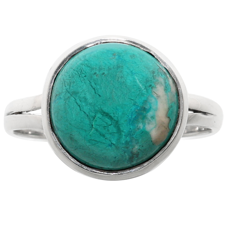 Peruvian Opalina 925 Sterling Silver Ring Jewelry Size-20 SR01206