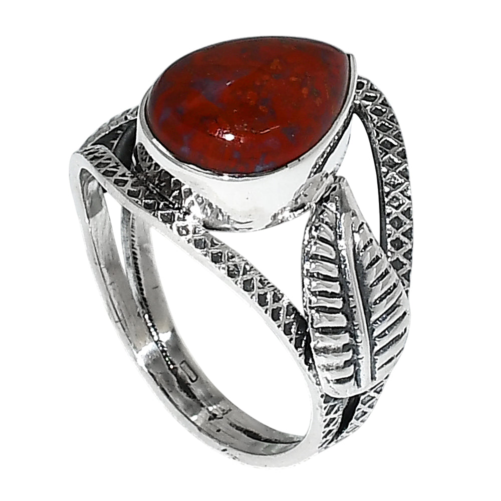 Rare Cady Mountain Agate 925 Sterling Silver Ring Jewelry Size-17 SR01209