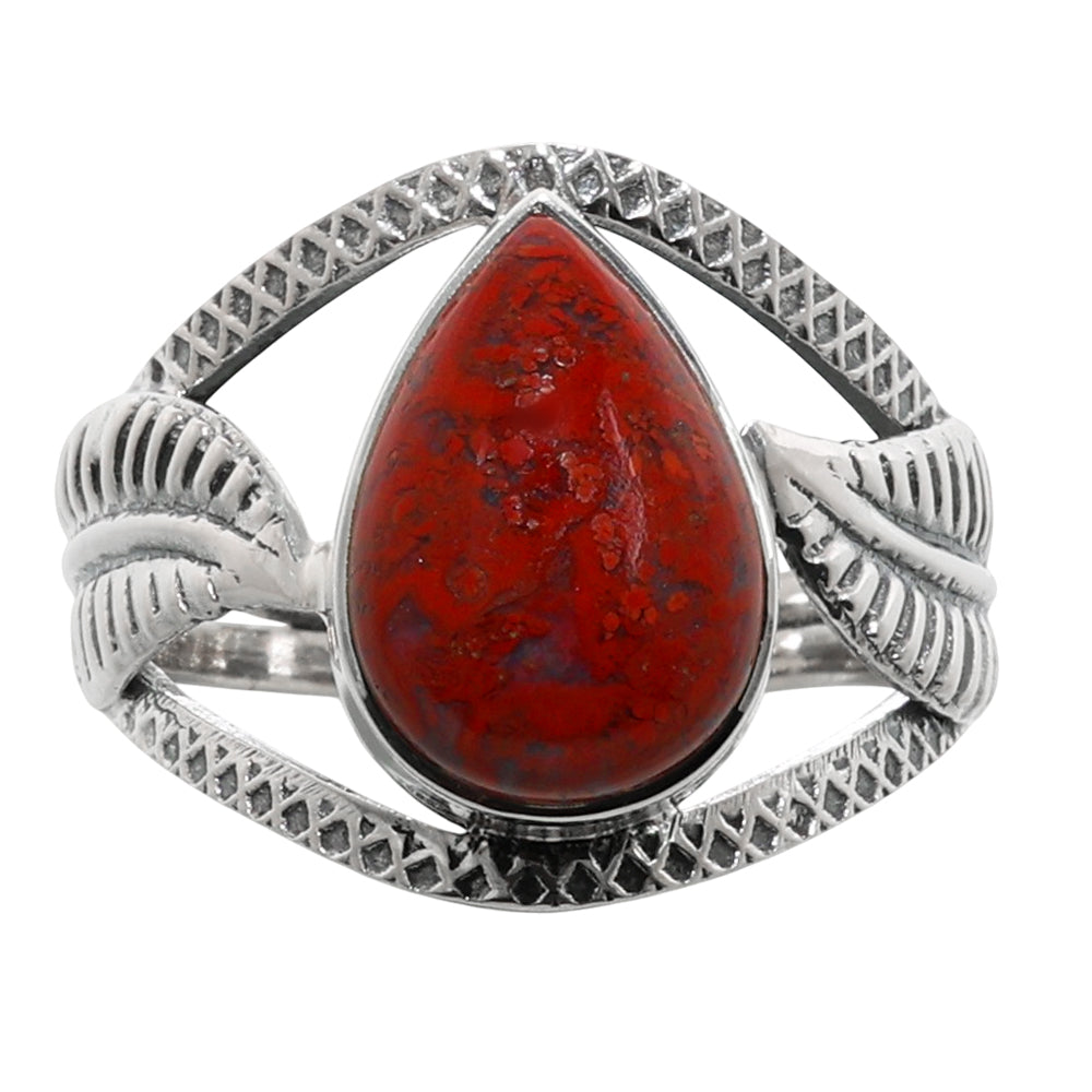 Rare Cady Mountain Agate 925 Sterling Silver Ring Jewelry Size-17 SR01209