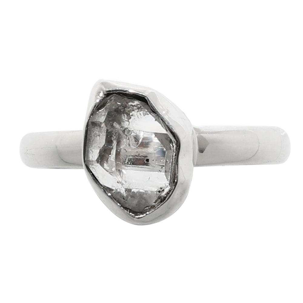 Herkimer Diamond 925 Sterling Silver Ring Jewelry Size-14 SR01222
