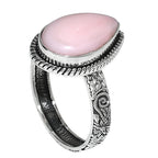 Pink Opal 925 Sterling Silver Ring Jewelry Size-22 SR01230
