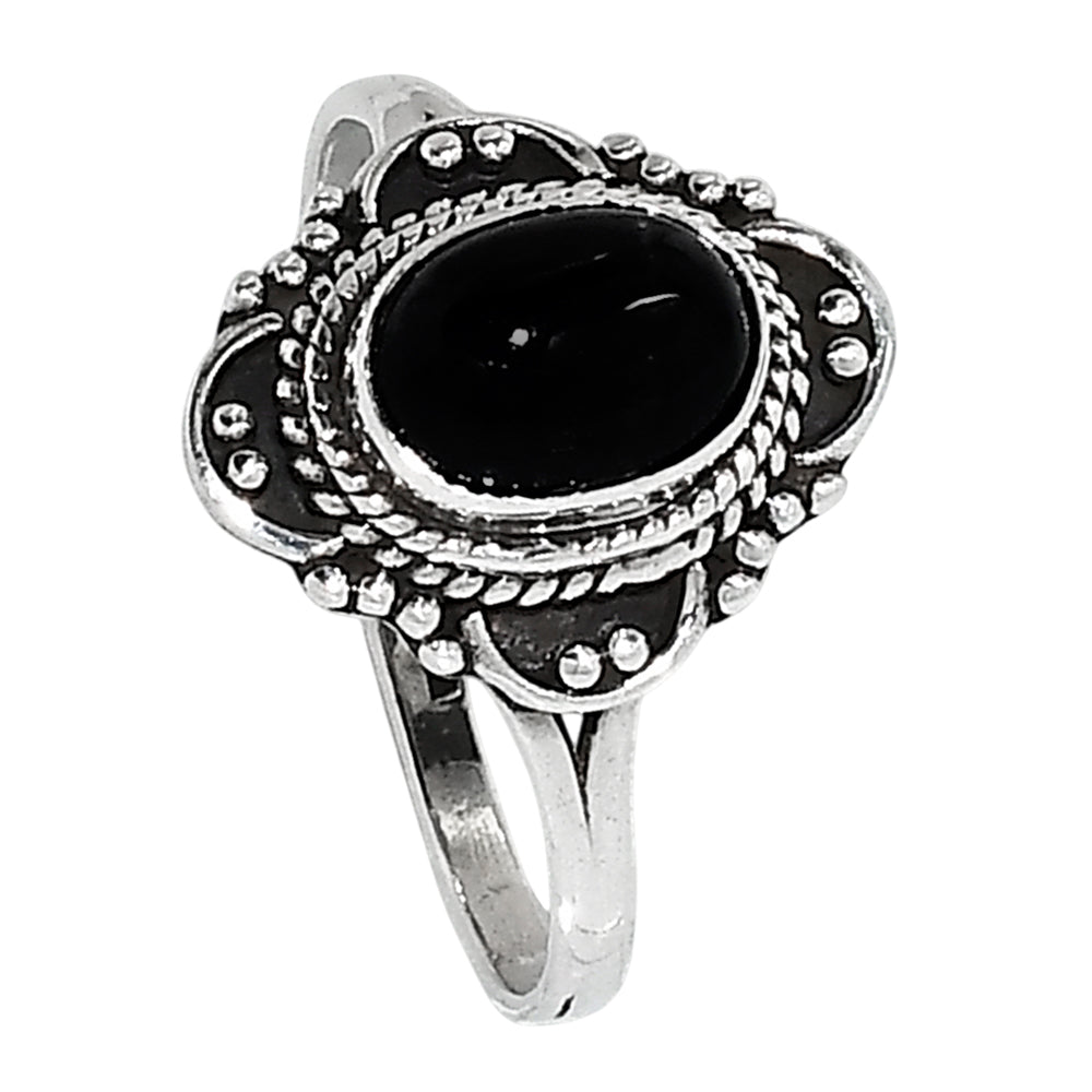 Nuummite 925 Sterling Silver Ring Jewelry Size-17 SR01260
