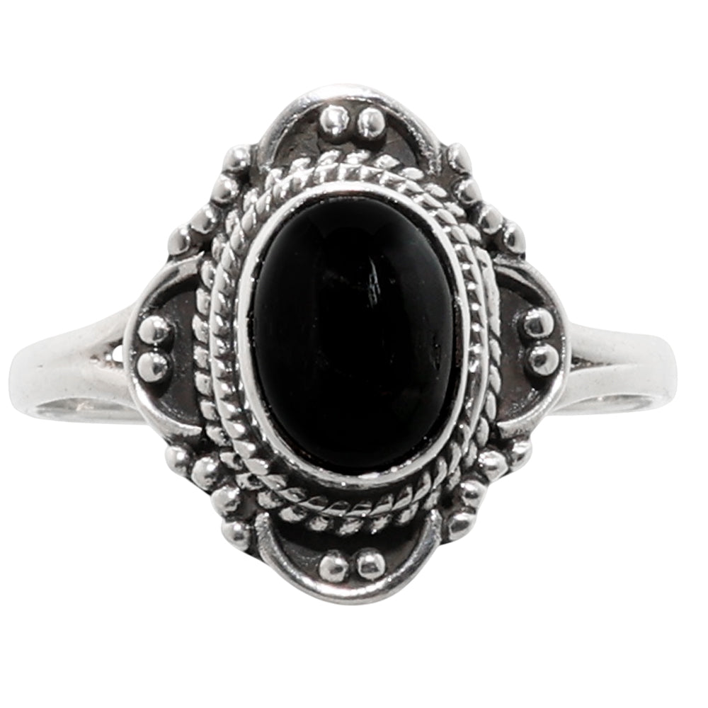 Nuummite 925 Sterling Silver Ring Jewelry Size-17 SR01260