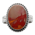 Noreena Jasper 925 Sterling Silver Ring Jewelry Size-20 SR01267