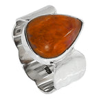 Sandalwood 925 Sterling Silver Ring Jewelry Size-16 SR01272