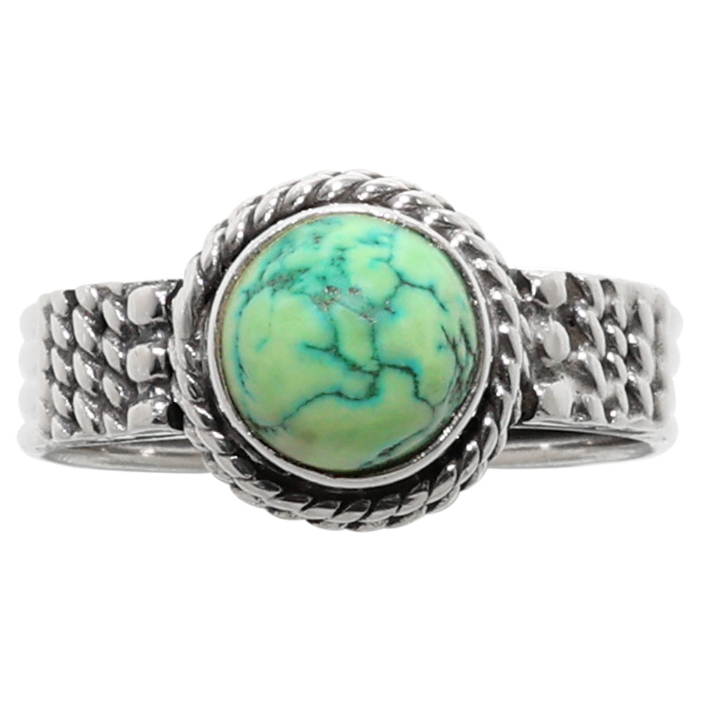 Turquoise Magnesite 925 Sterling Silver Ring Jewelry Size-13 SR01276
