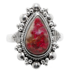 Russian Eudialyte 925 Sterling Silver Ring Jewelry Size-17 SR01278