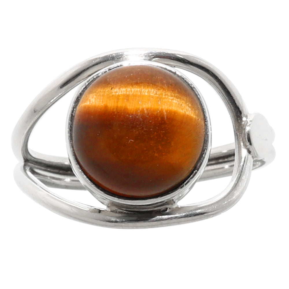 Tiger Eye 925 Sterling Silver Ring Jewelry Size-16 SR01279
