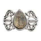 Blue Labradorite 925 Sterling Silver Ring Jewelry Size-17 SR01284