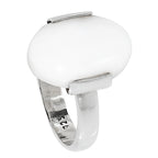 White Opal 925 Sterling Silver Ring Jewelry Size-16 SR01285