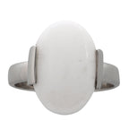 White Opal 925 Sterling Silver Ring Jewelry Size-16 SR01285
