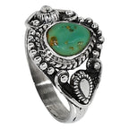 Utah Variscite 925 Sterling Silver Ring Jewelry Size-9 SR01294